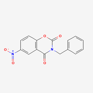 molecular formula C15H10N2O5 B2387880 3-benzyl-6-nitro-2H-1,3-benzoxazine-2,4(3H)-dione CAS No. 708231-01-0