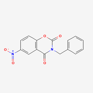 molecular formula C15H10N2O5 B2387880 3-苄基-6-硝基-2H-1,3-苯并噁嗪-2,4(3H)-二酮 CAS No. 708231-01-0