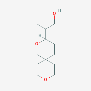 molecular formula C12H22O3 B2387887 2-(2,9-Dioxaspiro[5.5]undecan-3-yl)propan-1-ol CAS No. 2248385-23-9