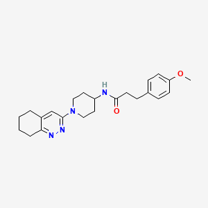 3-(4-methoxyphenyl)-N-(1-(5,6,7,8-tetrahydrocinnolin-3-yl)piperidin-4-yl)propanamide