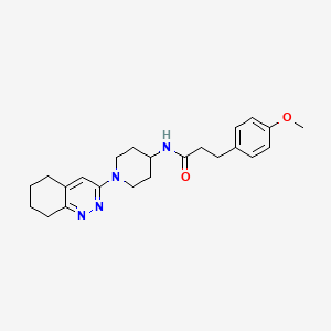 molecular formula C23H30N4O2 B2387896 3-(4-甲氧基苯基)-N-(1-(5,6,7,8-四氢环辛诺林-3-基)哌啶-4-基)丙酰胺 CAS No. 2034320-08-4