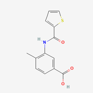 molecular formula C13H11NO3S B2387897 4-Methyl-3-[(thiophen-2-ylcarbonyl)amino]benzoic acid CAS No. 313260-44-5