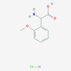 molecular formula C9H12ClNO3 B2387898 2-Amino-2-(2-methoxyphenyl)acetic acid hydrochloride CAS No. 1403775-19-8