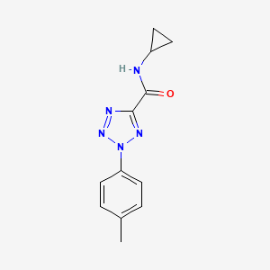 molecular formula C12H13N5O B2387899 N-cyclopropyl-2-(p-tolyl)-2H-tetrazole-5-carboxamide CAS No. 1396877-53-4