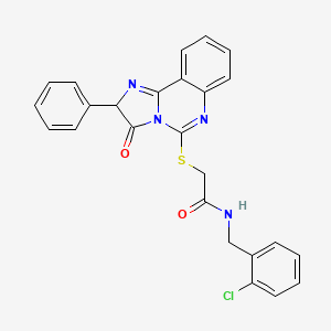 N-(2-chlorobenzyl)-2-[(3-oxo-2-phenyl-2,3-dihydroimidazo[1,2-c]quinazolin-5-yl)thio]acetamide