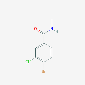 molecular formula C8H7BrClNO B2387925 4-bromo-3-chloro-N-methylbenzamide CAS No. 1517784-69-8