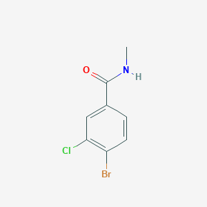 molecular formula C8H7BrClNO B2387925 4-bromo-3-chloro-N-méthylbenzamide CAS No. 1517784-69-8