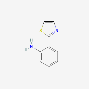 molecular formula C9H8N2S B2387941 2-(Thiazol-2-yl)aniline CAS No. 923946-90-1