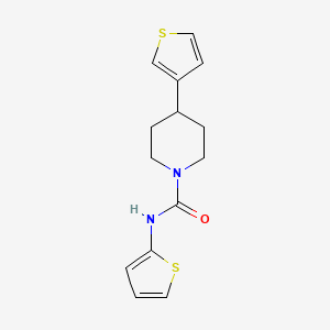 N-(thiophen-2-yl)-4-(thiophen-3-yl)piperidine-1-carboxamide