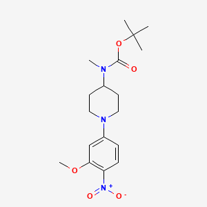 tert-Butyl (1-(3-methoxy-4-nitrophenyl)piperidin-4-yl)(methyl)carbamate