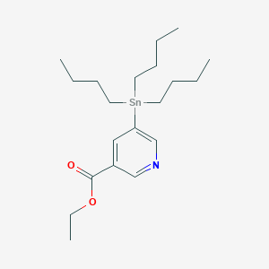 molecular formula C20H35NO2Sn B2387963 Ethyl 5-tributylstannylpyridine-3-carboxylate CAS No. 405938-98-9