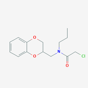molecular formula C14H18ClNO3 B2387965 2-chloro-N-(2,3-dihydro-1,4-benzodioxin-2-ylmethyl)-N-propylacetamide CAS No. 923155-64-0
