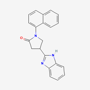 4-(1H-Benzimidazol-2-yl)-1-(1-naphthyl)pyrrolidin-2-one