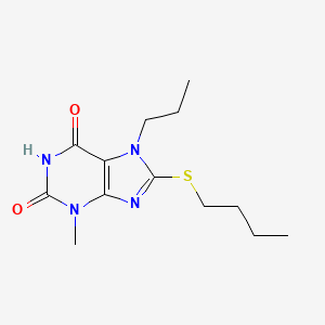 8-Butylsulfanyl-3-methyl-7-propylpurine-2,6-dione