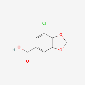 molecular formula C8H5ClO4 B2387988 Acide 7-chloro-1,3-benzodioxol-5-carboxylique CAS No. 22519-35-3