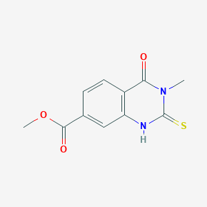 Methyl 2-mercapto-3-methyl-4-oxo-3,4-dihydroquinazoline-7-carboxylate