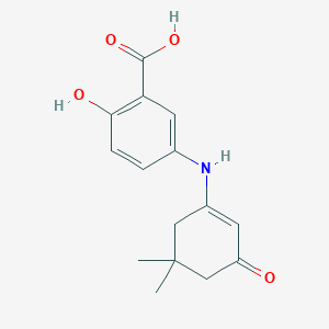 5-(5,5-Dimethyl-3-oxo-cyclohex-1-enylamino)-2-hydroxy-benzoic acid