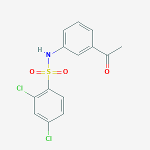 molecular formula C14H11Cl2NO3S B2388019 N-(3-乙酰基苯基)-2,4-二氯苯磺酰胺 CAS No. 338966-30-6