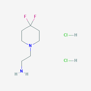 molecular formula C7H16Cl2F2N2 B2388031 2-(4,4-Difluoropiperidin-1-yl)ethanamine dihydrochloride CAS No. 1609345-55-2