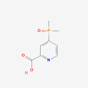 molecular formula C8H10NO3P B2388039 Ácido 4-(dimetilfosforil)picolínico CAS No. 2362010-59-9