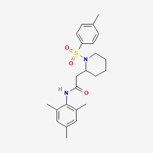 molecular formula C23H30N2O3S B2388043 N-mesityl-2-(1-tosylpiperidin-2-yl)acetamide CAS No. 941910-61-8