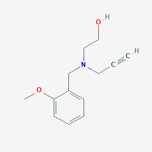 molecular formula C13H17NO2 B2388046 2-{[(2-Methoxyphenyl)methyl](prop-2-yn-1-yl)amino}ethan-1-ol CAS No. 1311639-80-1