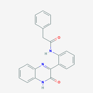 N-[2-(3-oxo-4H-quinoxalin-2-yl)phenyl]-2-phenylacetamide