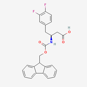 (S)-3-((((9H-fluoren-9-yl)methoxy)carbonyl)amino)-4-(3,4-difluorophenyl)butanoic acid