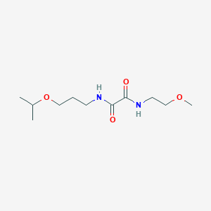 molecular formula C11H22N2O4 B2388052 N-(2-methoxyethyl)-N'-[3-(propan-2-yloxy)propyl]ethanediamide CAS No. 346445-83-8