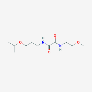 molecular formula C11H22N2O4 B2388052 N-(2-甲氧基乙基)-N'-[3-(丙-2-氧基)丙基]乙二酰胺 CAS No. 346445-83-8