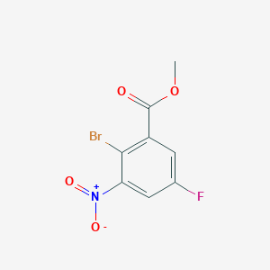 molecular formula C8H5BrFNO4 B2388055 Methyl 2-bromo-5-fluoro-3-nitrobenzoate CAS No. 328547-12-2