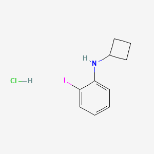 molecular formula C10H13ClIN B2388064 N-环丁基-2-碘苯胺盐酸盐 CAS No. 2378501-91-6