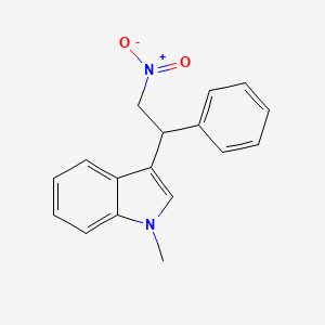 molecular formula C17H16N2O2 B2388070 1-甲基-3-(2-硝基-1-苯乙基)-1H-吲哚 CAS No. 109811-96-3