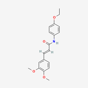 (2E)-3-(3,4-dimethoxyphenyl)-N-(4-ethoxyphenyl)prop-2-enamide