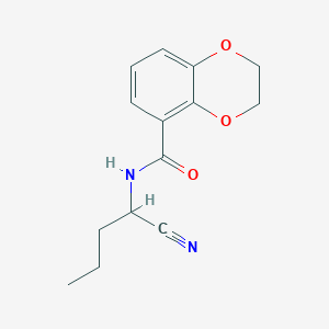 molecular formula C14H16N2O3 B2388087 N-(1-cyanobutyl)-2,3-dihydro-1,4-benzodioxine-5-carboxamide CAS No. 1284046-41-8