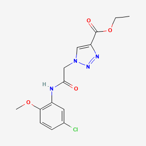 ethyl 1-{2-[(5-chloro-2-methoxyphenyl)amino]-2-oxoethyl}-1H-1,2,3-triazole-4-carboxylate