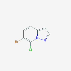molecular formula C7H4BrClN2 B2388107 6-Bromo-7-chloropyrazolo[1,5-a]pyridine CAS No. 1427438-52-5