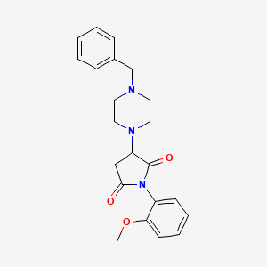 3-(4-Benzylpiperazin-1-yl)-1-(2-methoxyphenyl)pyrrolidine-2,5-dione