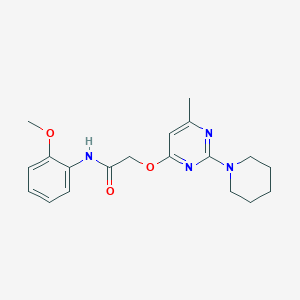 molecular formula C19H24N4O3 B2388111 N-(2-methoxyphenyl)-2-[(6-methyl-2-piperidin-1-ylpyrimidin-4-yl)oxy]acetamide CAS No. 1326875-73-3