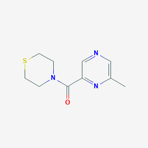 molecular formula C10H13N3OS B2388121 4-(6-Methylpyrazine-2-carbonyl)thiomorpholine CAS No. 2415603-62-0