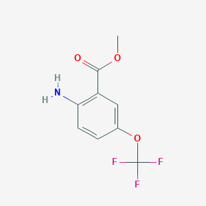 molecular formula C9H8F3NO3 B2388125 Methyl 2-amino-5-(trifluoromethoxy)benzoate CAS No. 312295-61-7