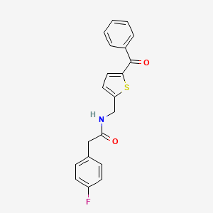 N-((5-benzoylthiophen-2-yl)methyl)-2-(4-fluorophenyl)acetamide