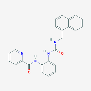 molecular formula C24H20N4O2 B2388157 N-(2-(3-(naphthalen-1-ylmethyl)ureido)phenyl)picolinamide CAS No. 1206992-88-2