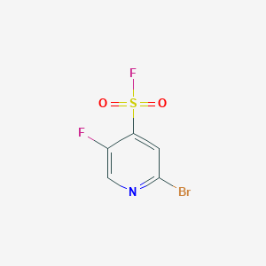 molecular formula C5H2BrF2NO2S B2388169 2-ブロモ-5-フルオロピリジン-4-スルホニルフルオリド CAS No. 2377035-22-6