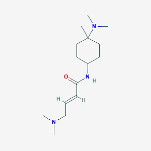 molecular formula C15H29N3O B2388172 (E)-4-(Dimethylamino)-N-[4-(dimethylamino)-4-methylcyclohexyl]but-2-enamide CAS No. 2411336-03-1
