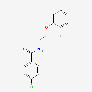 4-chloro-N-[2-(2-fluorophenoxy)ethyl]benzamide