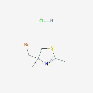 4-(Bromomethyl)-2,4-dimethyl-5H-1,3-thiazole;hydrochloride