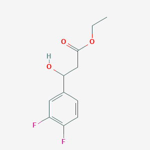 molecular formula C11H12F2O3 B2388201 Ethyl 3-(3,4-difluorophenyl)-3-hydroxypropanoate CAS No. 1247149-72-9