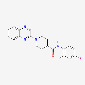 N-(4-fluoro-2-methylphenyl)-1-quinoxalin-2-ylpiperidine-4-carboxamide