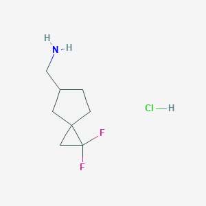 (2,2-Difluorospiro[2.4]heptan-6-yl)methanamine;hydrochloride